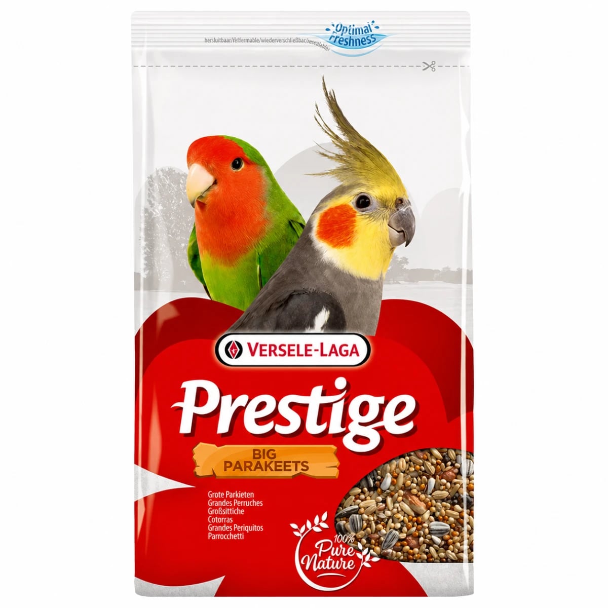 Versele-Laga Prestige Big Parakeet зернова суміш з горіхами для середніх папуг