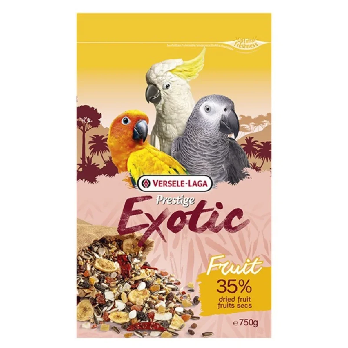 Versele-Laga Prestige Premium Parrots Exotic Fruit ласощі для великих та середніх папуг, 750 г