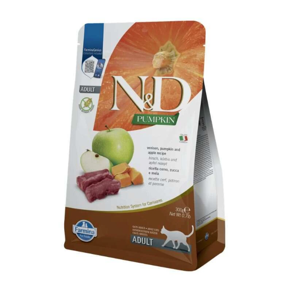 Farmina N&D Cat Pumpkin Venison & Apple Adult - Сухий корм з гарбузом, олениною та яблуком