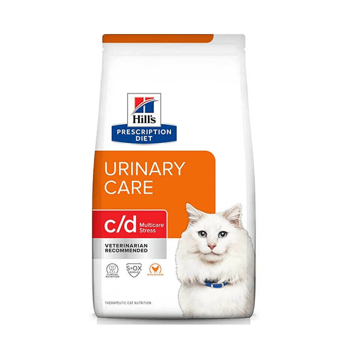 Дієтичний корм для котів Hill’s Prescription Diet c/d Multicare Stress Chicken при струвітах, оксалатах та циститі з куркою