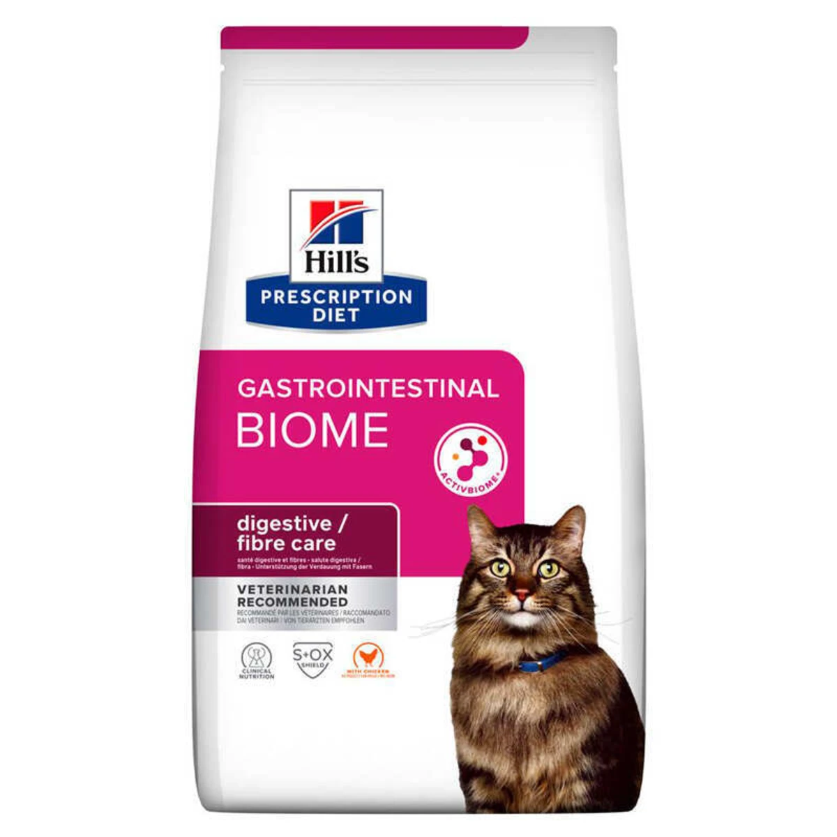 Сухий корм Hill's Prescription Diet Gastrointestinal Biome з куркою для поліпшення травлення та підтримки ШКТ у котів — зображення 1