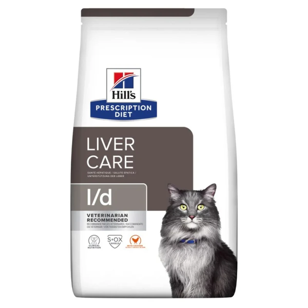 Сухий корм Hill's Prescription Diet l/d Liver Care з куркою для котів із захворюваннями печінки 1,5 кг — зображення 1