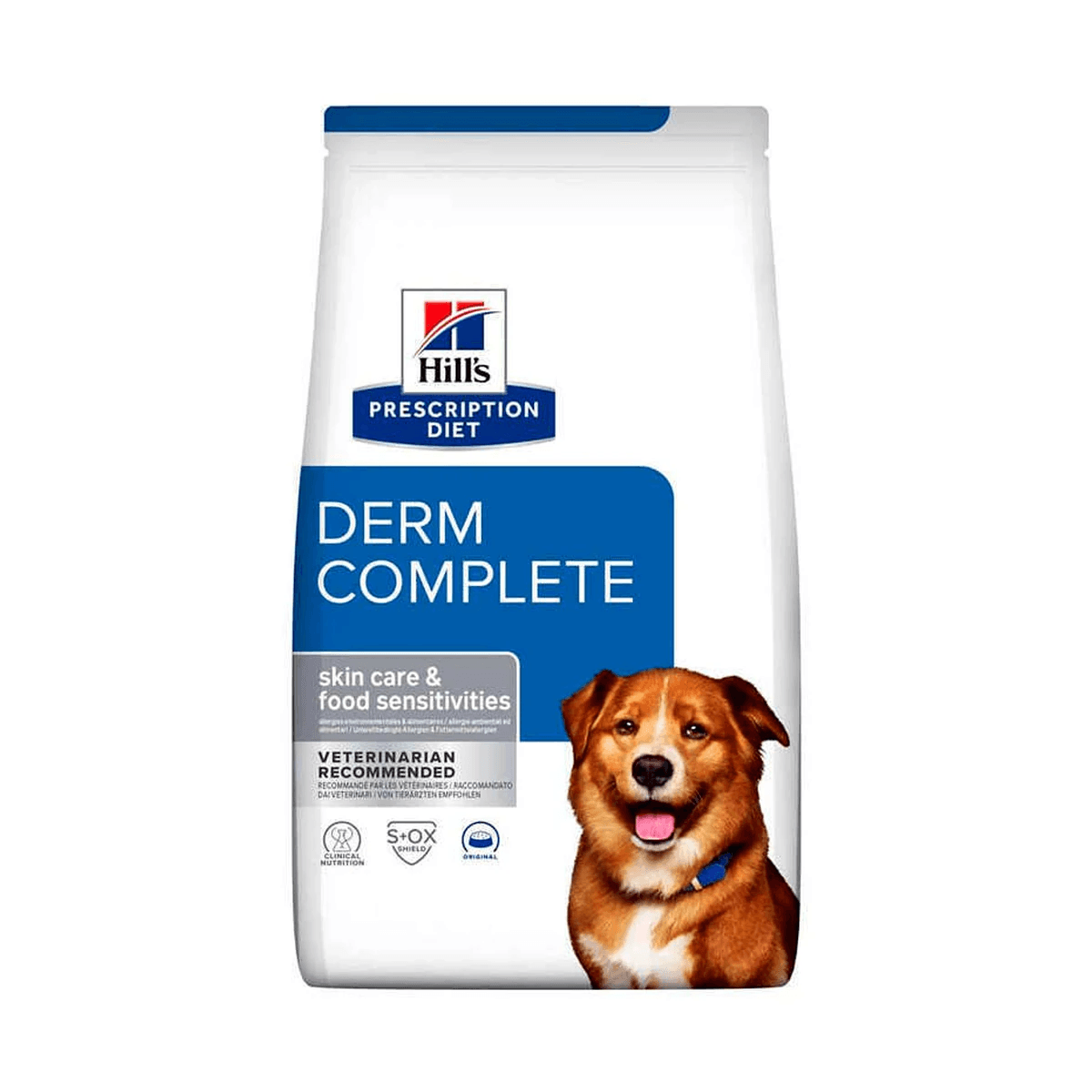 Дієтичний корм для собак Hill’s Prescription Diet Derm Complete з яйцем і рисом при харчовій алергії та атопічному дерматиті — зображення 1