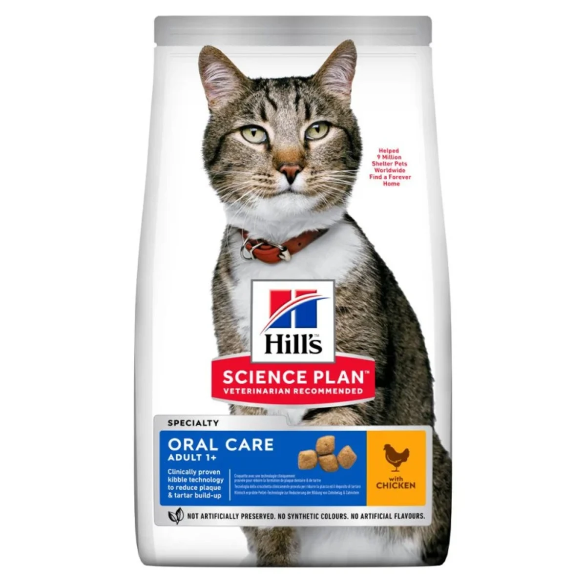 Сухий корм для котів Hill's SP Feline Adult Oral Care Chiken з куркою, турбота про ротову порожнину 1,5 кг — зображення 1