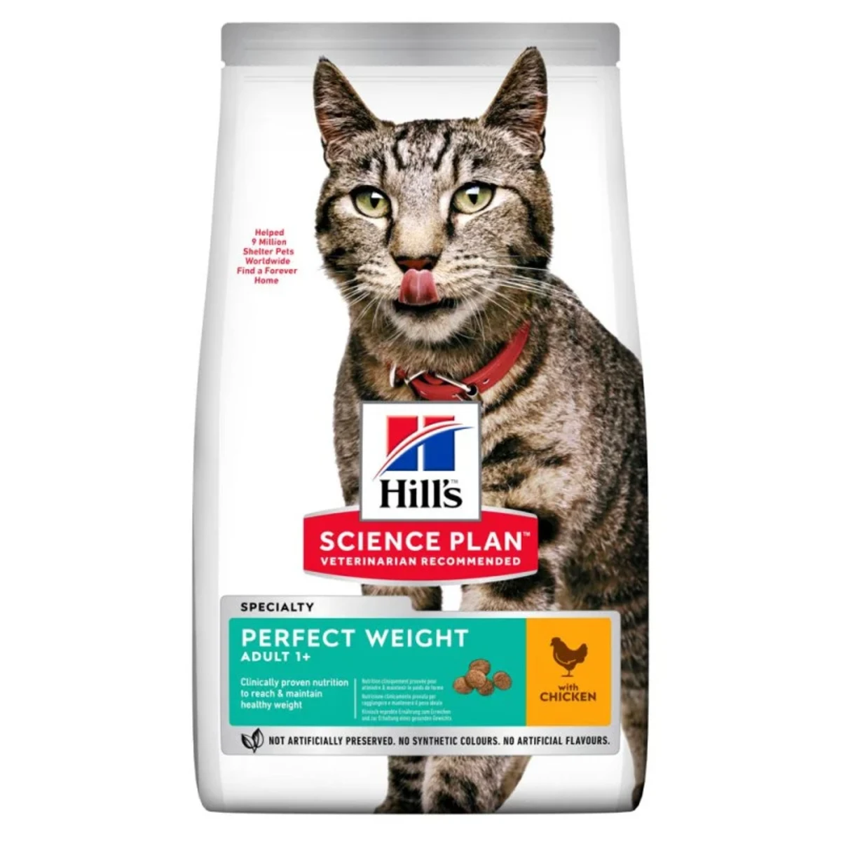 Сухий корм для котів Hill's SP Feline Adult Perfect Weight з куркою, підтримання ідеальної ваги — зображення 1