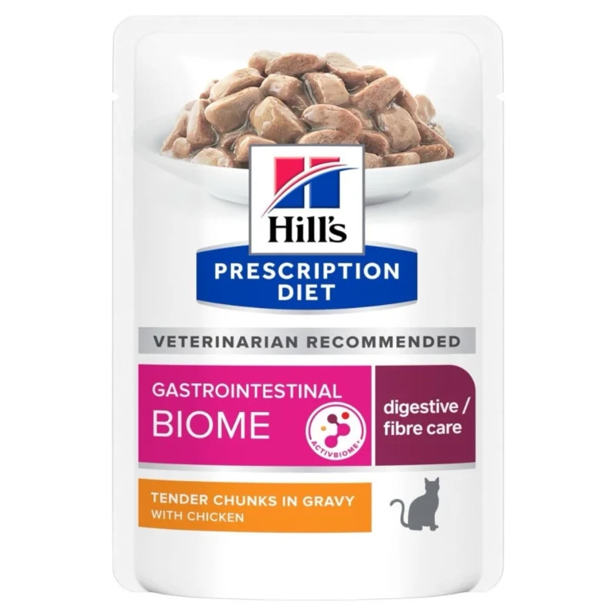 Вологий корм Hill's PD Gastrointestinal Biome Cat для котів з куркою для поліпшення травлення і підтримки ШКТ, 85 г