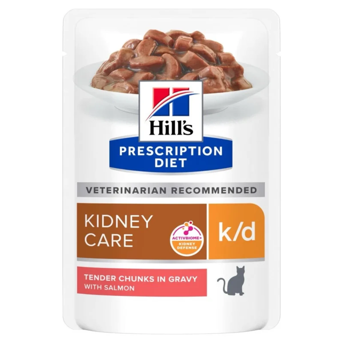 Вологий корм Hill's PD Feline K/D Salmon з лососем для котів із захворюваннями нирок, 85 г
