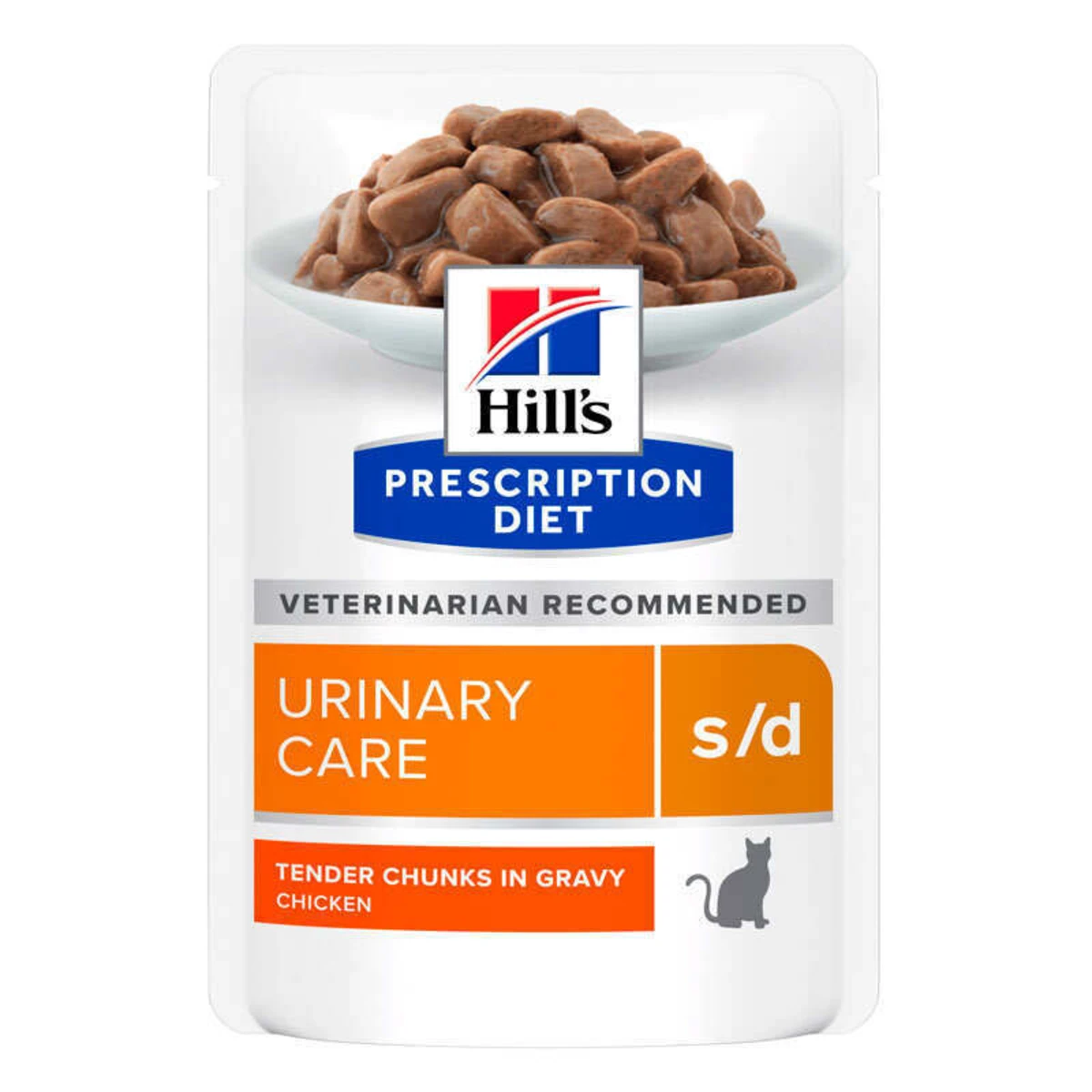 Вологий корм Hill's PD Feline S/D Chicken Pouches з куркою для котів із захворюваннями сечовивідних шляхів, 85 г
