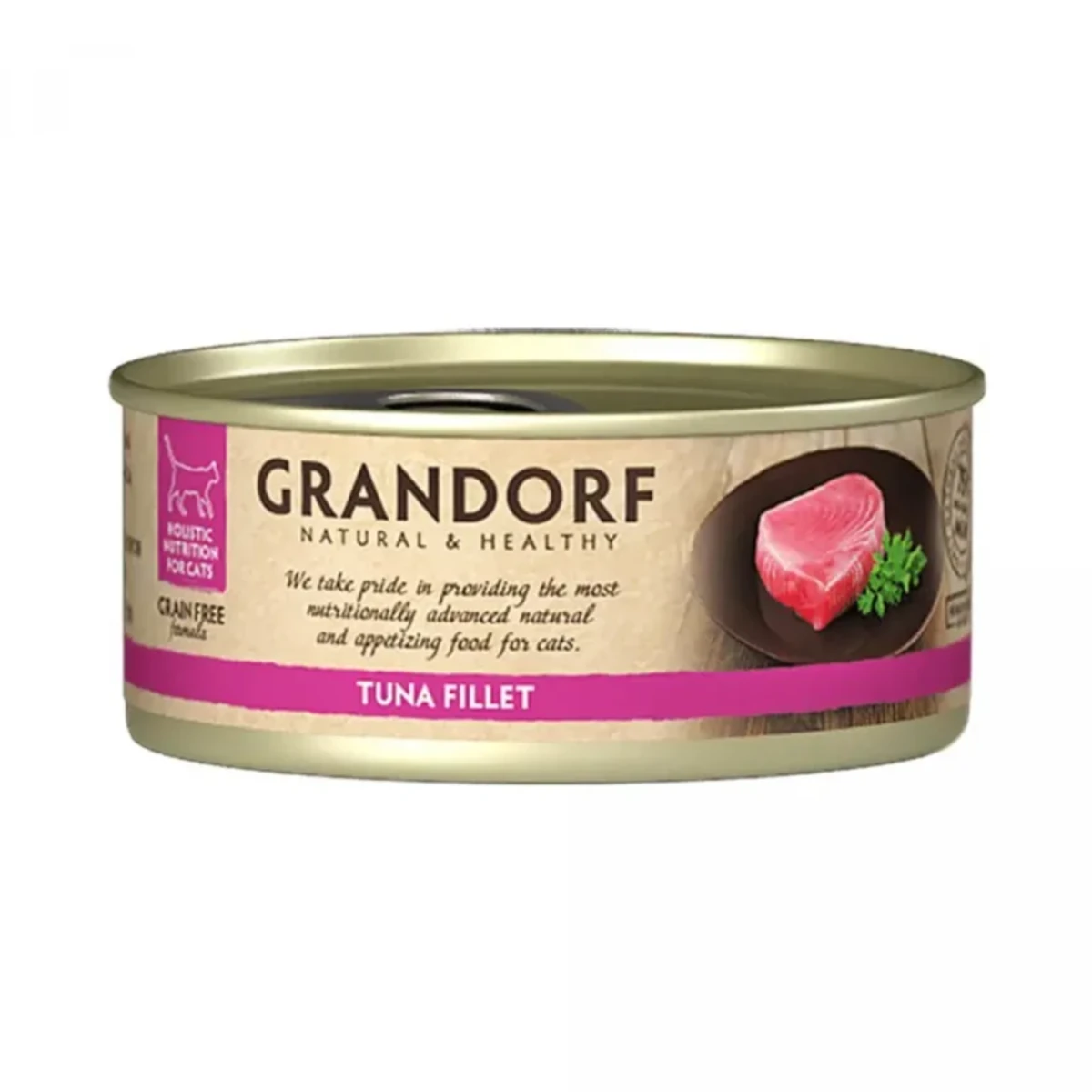 Вологий корм для котів Grandorf Tuna Fillet з тунцем