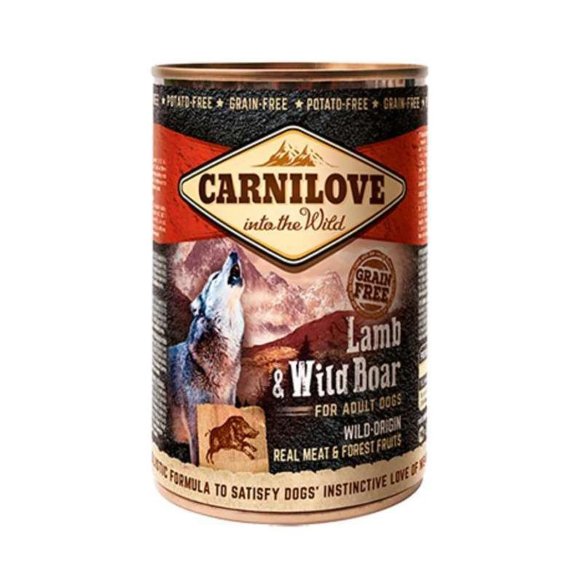 Корм вологий Carnilove Dog k для собак з ягням і кабаном