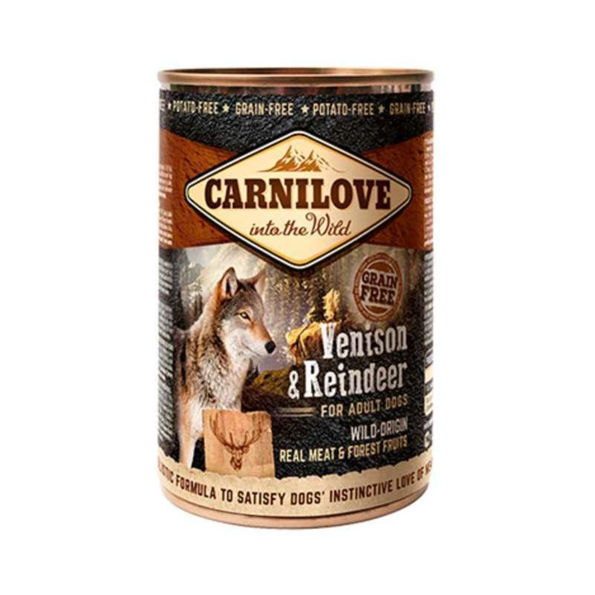 Корм вологий Carnilove Dog k для собак з північним оленем