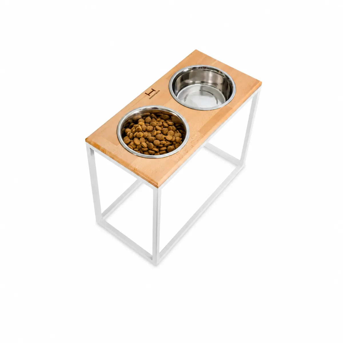 Миски на підставці для великих собак Dinner Wood (2 миски) — зображення 1