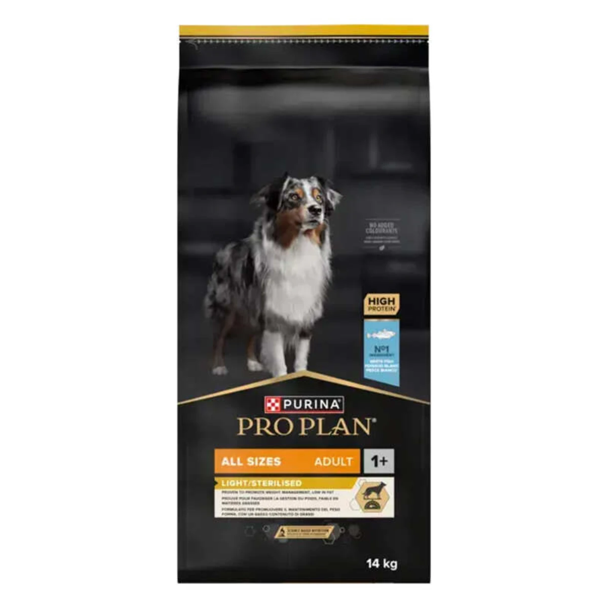 ProPlan Light/Sterilised з білою рибою для собак усіх розмірів з надмірною вагою та/або стерилізованих