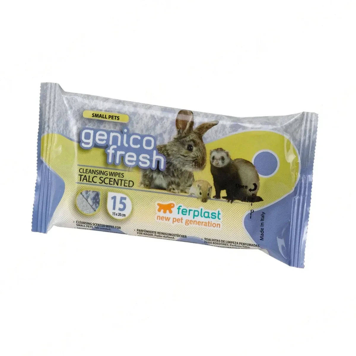 Genico fresh rodent talc x15 серветки для грызунів