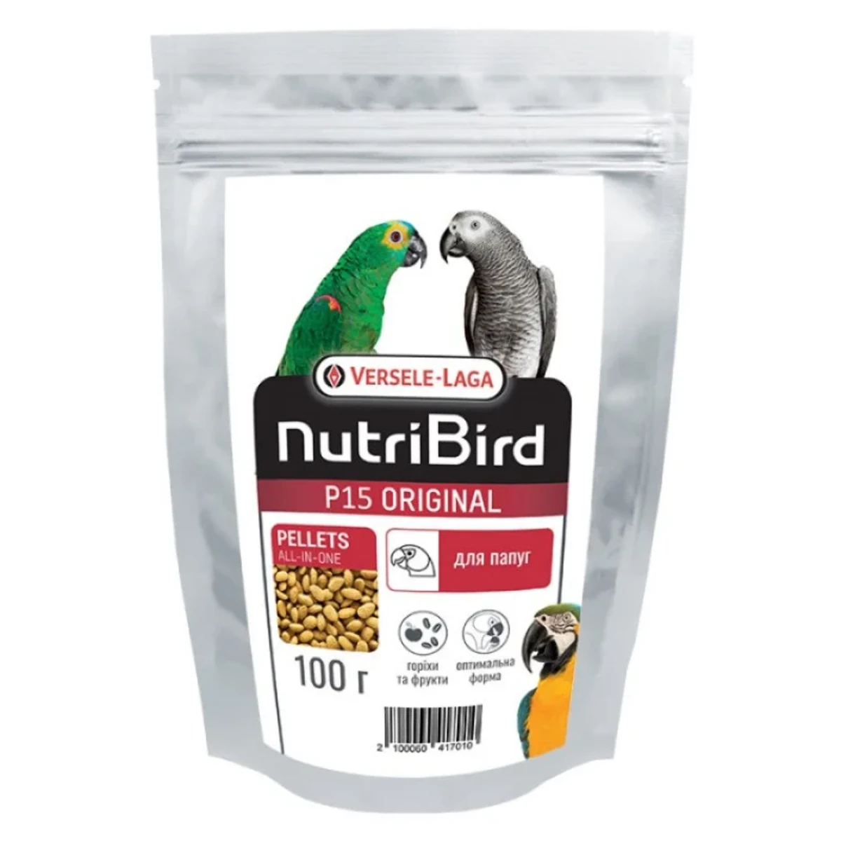 Versele-Laga NutriBird P15 Original повнораціонний екструдований корм для великих папуг