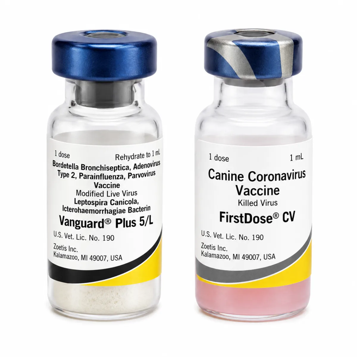 Вакцина Vanguard Plus 5/CV-L для собак 1 доза
