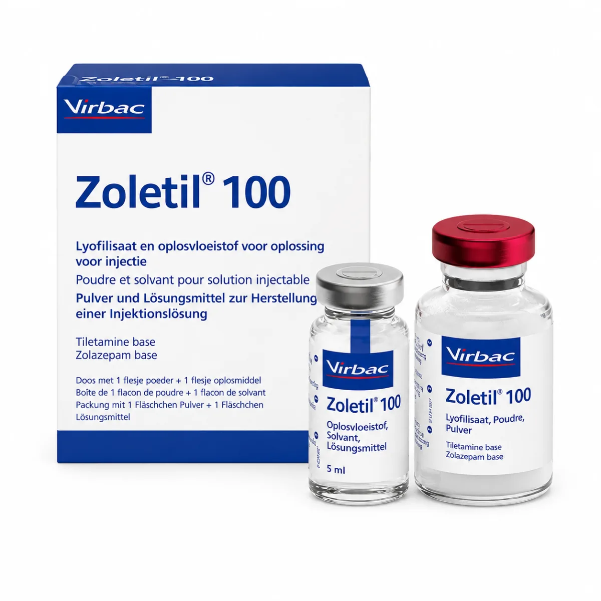 Анестезуючий препарат Zoletil 100 для собак і котів