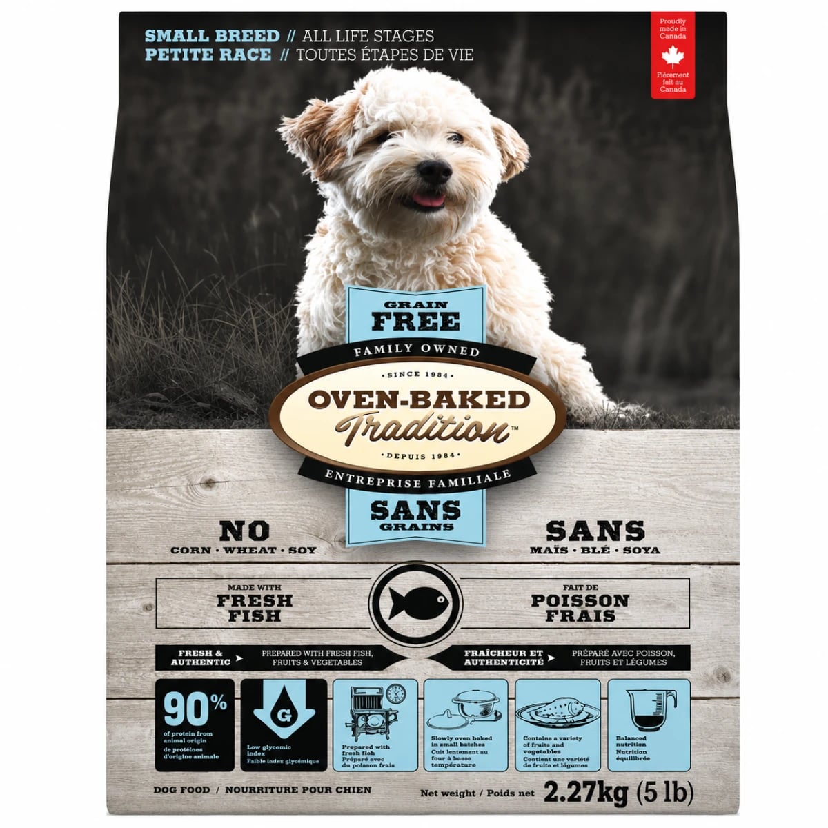 Сухий корм Oven-Baked Tradition Dog Small Breed Fish Grain Free для собак малих порід, зі свіжого м’яса риби