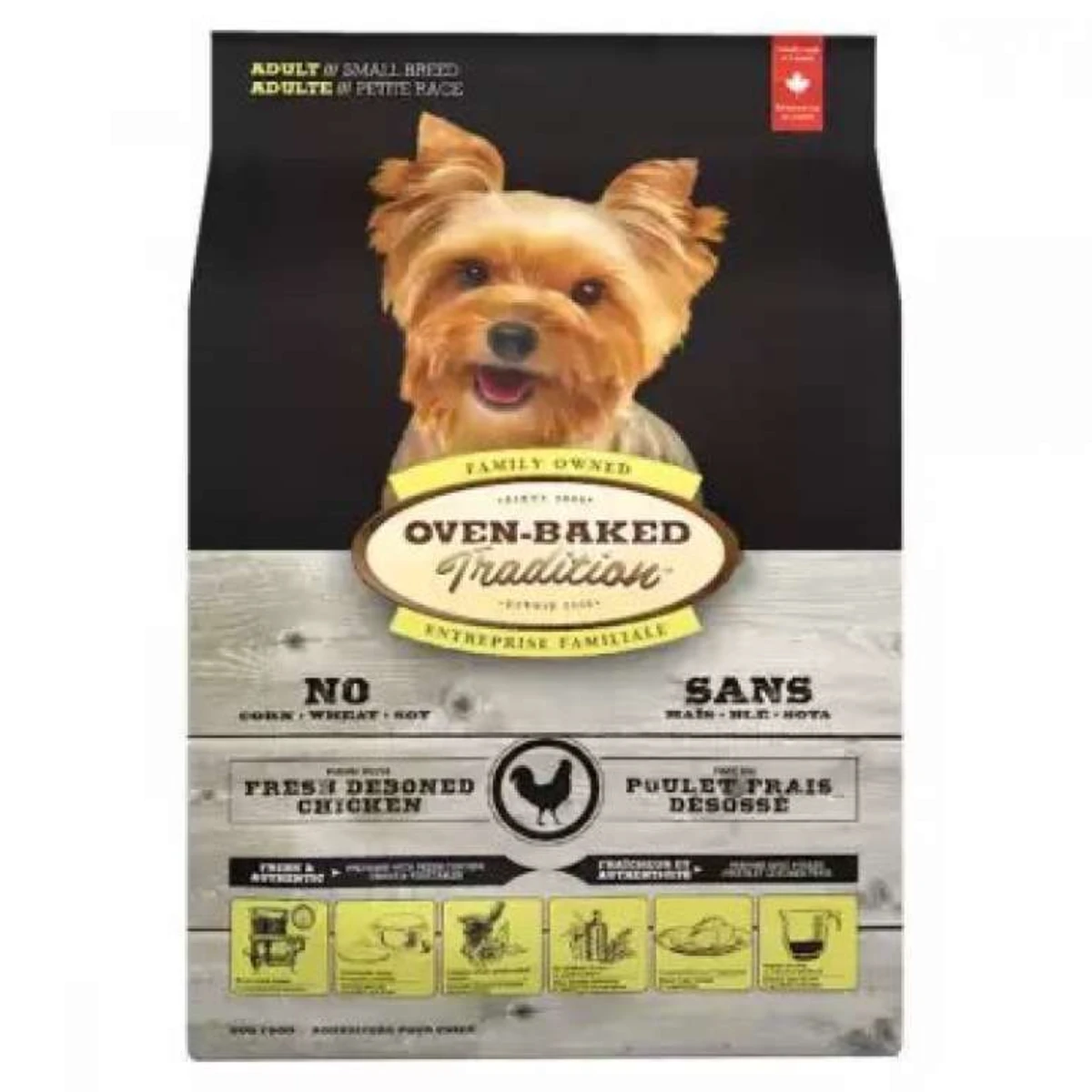 Сухий корм Oven-Baked Tradition Dog Adult Small Breed Chicken для собак малих порід, зі свіжого м’яса курятини